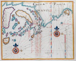 Carte montrant une partie de la côte de Chine, et des îles - Dutch School