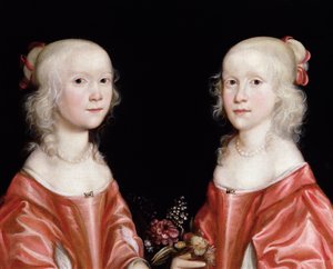 Portrait de sœurs jumelles, vers 1650 - Dutch School