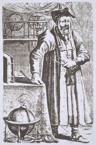 Portrait de William Postel (1510-81), de son De Universitate, Leyde, 1643, illustré dans Histoire de la Magie, publié à la fin du 19e siècle - Dutch School