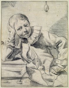 Écolier à son bureau, c.1630-45 - Dutch School