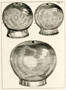 Divers verres à ventouses, de Exercitationes Practicae circa Medendi Methodum par Frederik Dekkers, 1694 - Dutch School