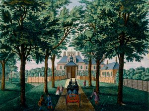 Maison Westerhout, de Het Zeganpralent Kennemerlant par Hendrick de Leth et Matthias Brouerius Van Nidek, publié vers 1700-1730 - Dutch School