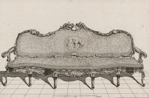 Canapé, seconde moitié du XVIIIe siècle - Duval. A. (after)