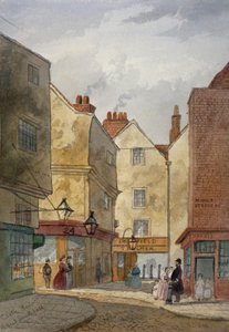 Vue de Cloth Fair et Middle Street, West Smithfield, City de Londres, 1867