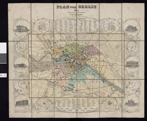 Carte de la collection de cartes de la Bibliothèque nationale. La carte a été publiée à Berlin (1841) et montre Berlin - E.H. Schroeder