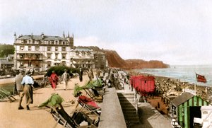 Promenade de East Cliff, Teignmouth, Devon, début du 20ème siècle