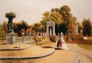 La Terrasse, Jardins de Trentham Hall, de 