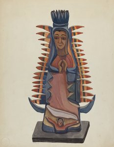 Bulto de la Vierge de Guadalupe, c. 1936 - E. Boyd