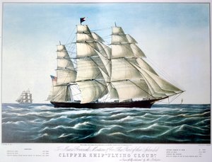 Clipper Ship Flying Cloud, 1851-1907