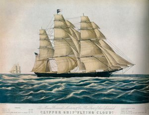 Clipper Ship: Flying Cloud, 1852