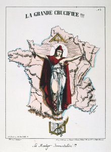 Le Martyr Immortalisé!, allégorie de la France républicaine, 1871 - E. Courtaux