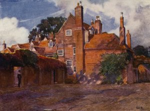 Eton : Un coin de la cour de Weston - E. D. Brinton