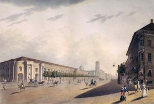 Gostiny Dvor, Saint-Pétersbourg, années 1820 - E. I. Yessakov