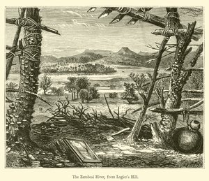 Le fleuve Zambèze, depuis la colline de Logier