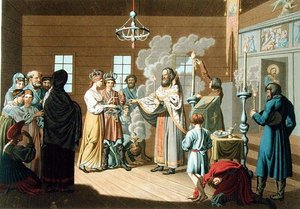 Le Mariage russe, gravé par X. Wagner - E. Karnejeff