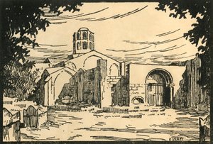 Les Alyscamps, Chapelle Shonorat - Les Alyscamps et la chapelle St-Honorat - E Laget