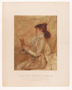 Portrait de Sarah Bernhardt - E. Mémet