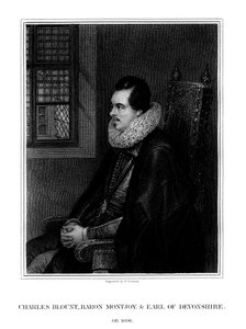 Charles Blount, 1er comte de Devon, courtisan et soldat anglais - E. Scriven