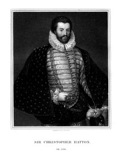 Sir Christopher Hatton, homme politique anglais, 1827 - E. Scriven