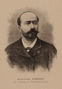 Portrait du compositeur Alexandre Luigini 1850-1906, 1887 - E. Sédard