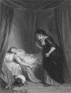 Juliette et la nourrice, vers 1830 - E. Smith