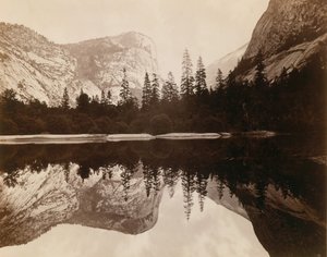Lac Miroir, Vallée du Yosemite, 1872 - Eadweard Muybridge