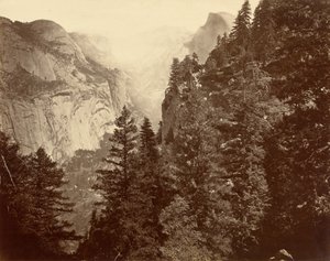 Canyon de Tenaya depuis Union Point, vallée du Yosemite, 1872