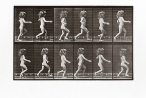 Enfant courant, Planche 469 de Animal Locomotion, 1887 - Eadweard Muybridge