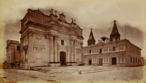 Église de San Francisco et bureau de poste, Guatemala - Eadweard Muybridge