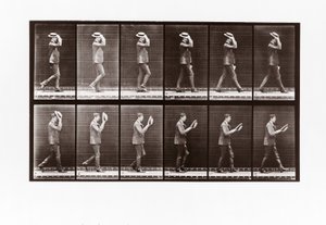 Homme enlevant son canotier, Planche 44 de Animal Locomotion, 1887 - Eadweard Muybridge