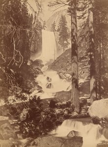 Pi-wy-ack (Cataracte de diamants), chutes Vernal, vallée de Yosemite, Californie, 1867 (photo) - Eadweard Muybridge