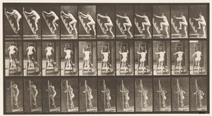 Plaque 110. Monter un escabeau, deux marches à la fois - Eadweard Muybridge