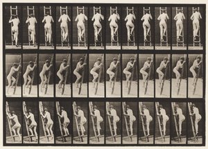 Planche 112. Monter une échelle - Eadweard Muybridge
