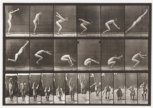 Planche 163. Sauter; Saut en longueur debout - Eadweard Muybridge