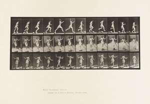 Planche 170. De pierre en pierre à travers un ruisseau, 1885 - Eadweard Muybridge