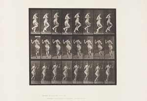 Planche 185. Sautillant sur le pied gauche, 1885 - Eadweard Muybridge