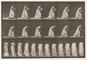 Planche 199. Révérence, éventail dans la main droite - Eadweard Muybridge