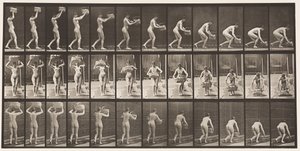 Prendre un panier de 12 lb de la tête, le poser au sol - Eadweard Muybridge