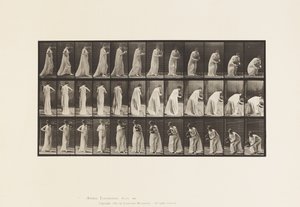 Planche 205. Portant et se penchant avec un vase, 1885 - Eadweard Muybridge