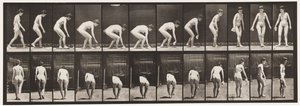 Planche 220. Se pencher et soulever un mouchoir et se retourner - Eadweard Muybridge