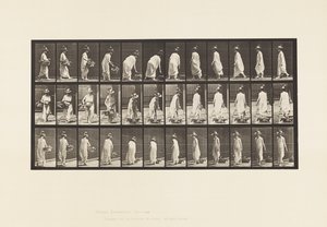 Poser un panier par terre et se retourner - Eadweard Muybridge