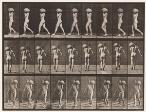 Planche 26. Marche, portant une pierre de 75 livres sur l