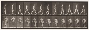 Marche, portant un haltère de 50 lb dans la main droite, 1872-1885
