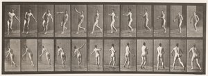 Cricket; Lancer par-dessus le Bras, 1885 - Eadweard Muybridge
