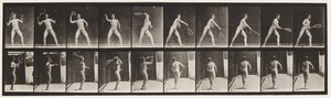 Planche 294. Tennis sur gazon; Service - Eadweard Muybridge