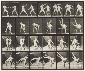Planche 332. Boxe; Cross-Buttocks (chaussures) - Eadweard Muybridge
