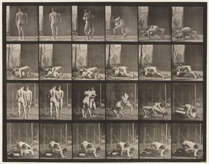 Planche 346. Lutte, verrouillage - Eadweard Muybridge