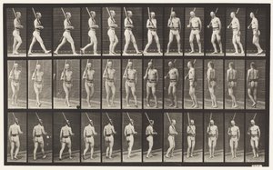 En garde, marcher et tourner - Eadweard Muybridge