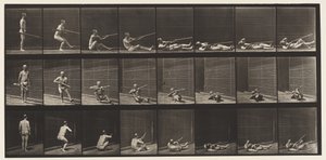 Couché sur le dos et tirant - Eadweard Muybridge