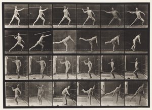 Lancer une Lance, 1872-1885 - Eadweard Muybridge